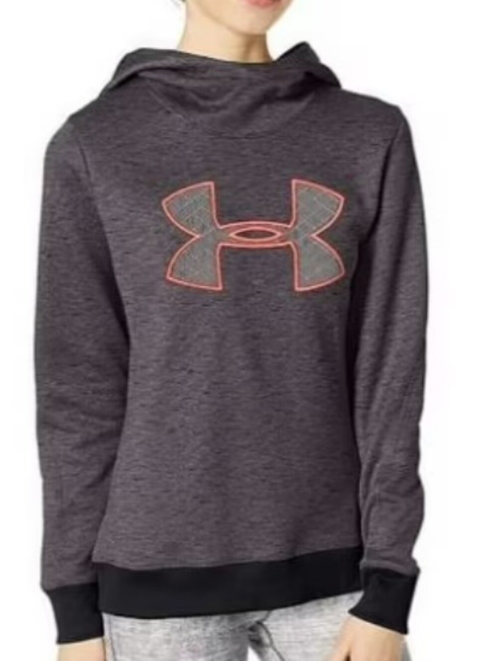 LIKE NEW!! Under Armour Coldgear  Quilted Logo Hoodie. Size L